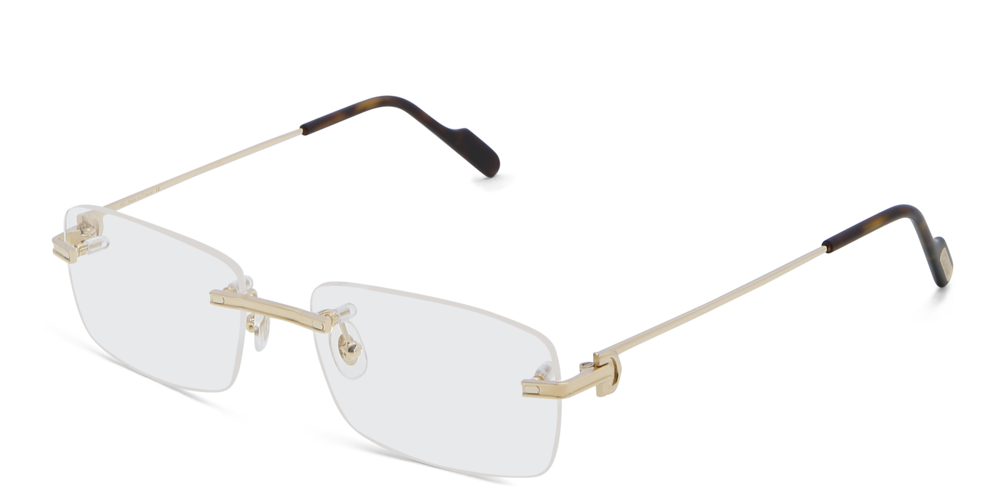 Cartier Première de Cartier Rimless Wide Eyeglasses in Gold – Product Photo 2