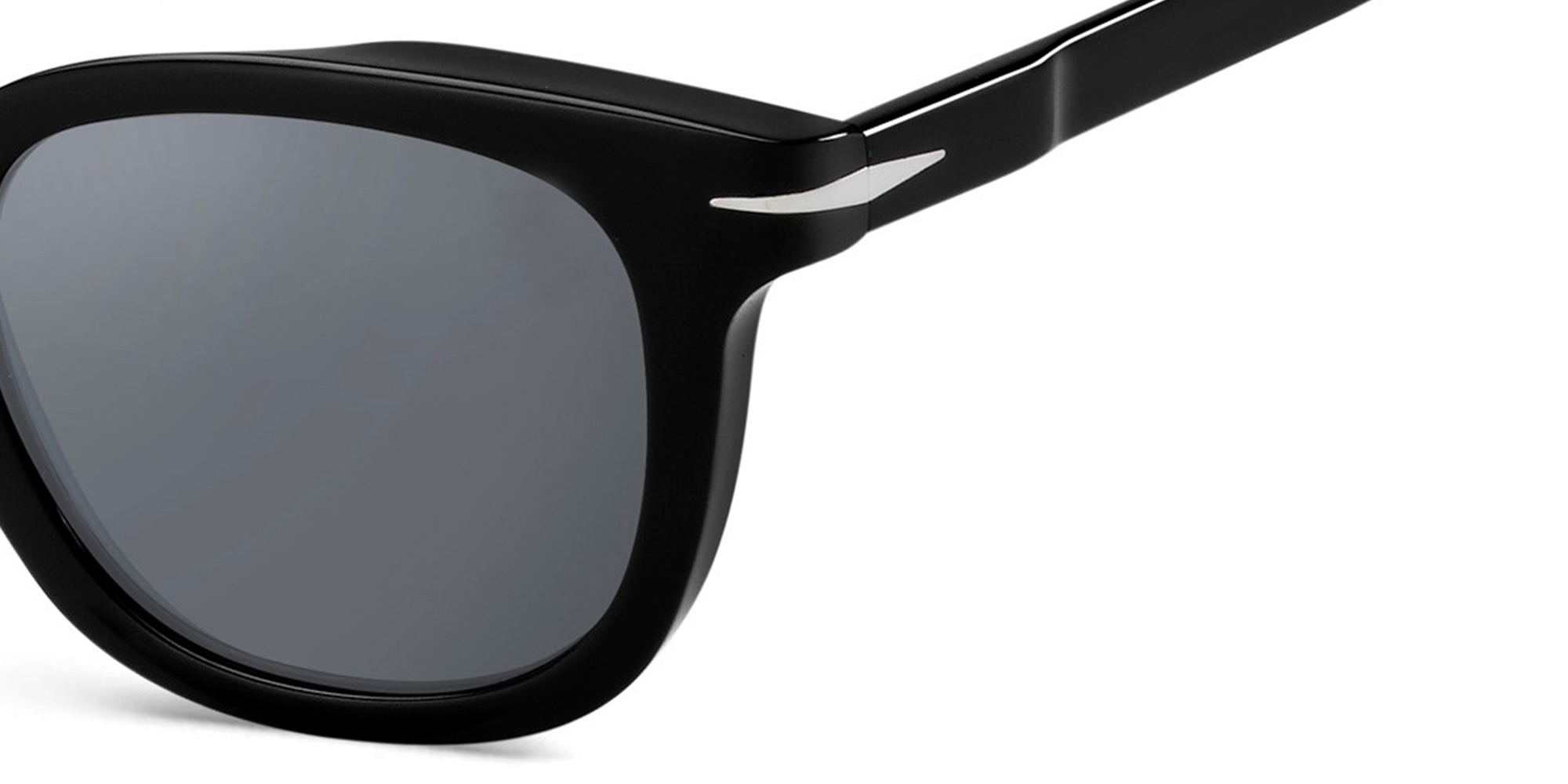 DAVID BECKHAM Square Sunglasses in Black – Product Photo 3