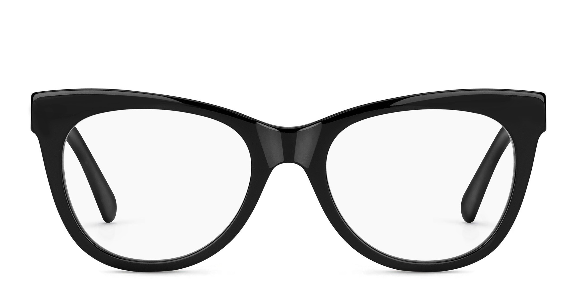 JIMMY CHOO Cat Eye Eyeglasses in Black Glitter – Product Photo 1