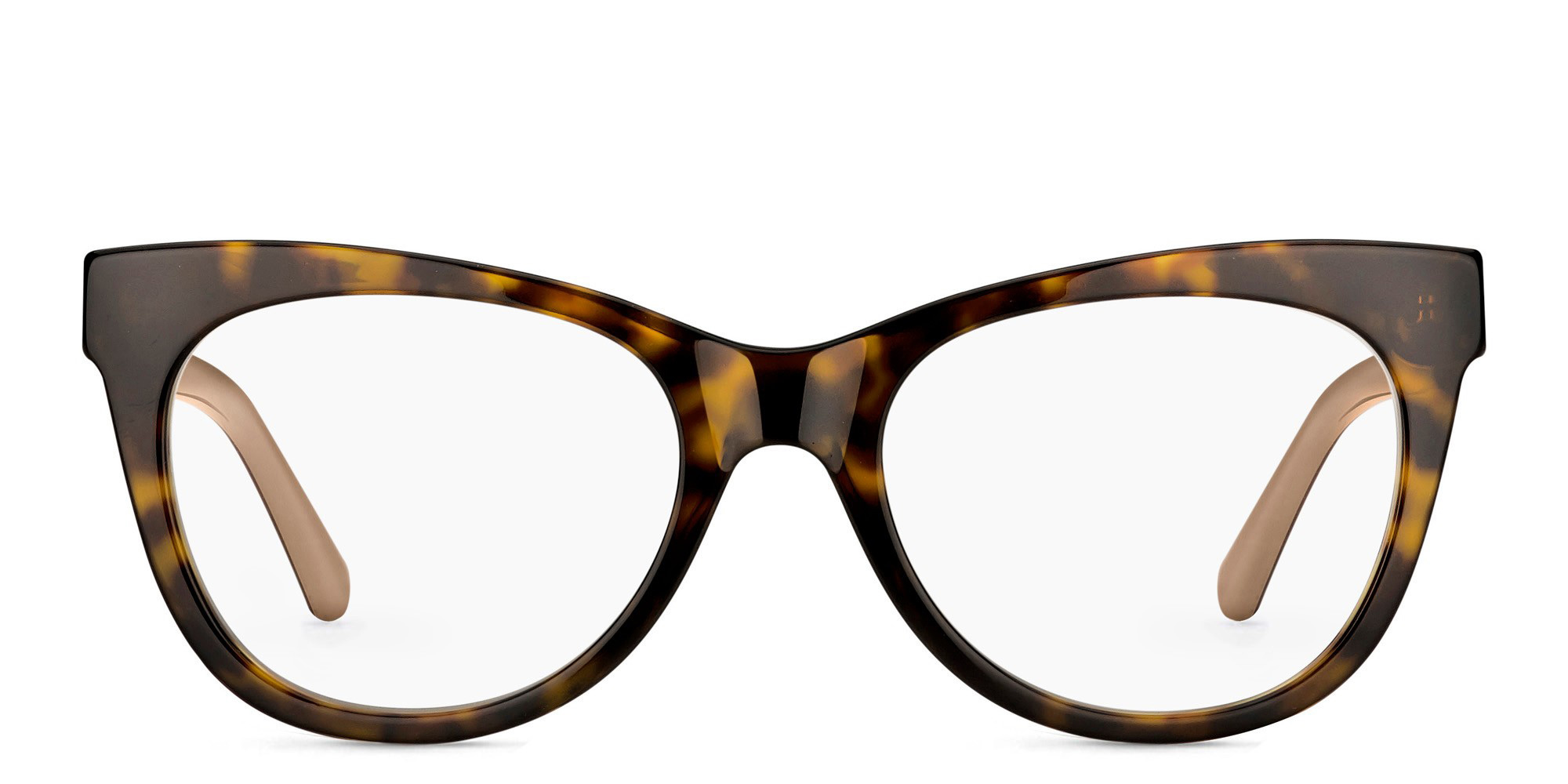 Shop JIMMY CHOO Cat Eye Eyeglasses in Havana Nude online.