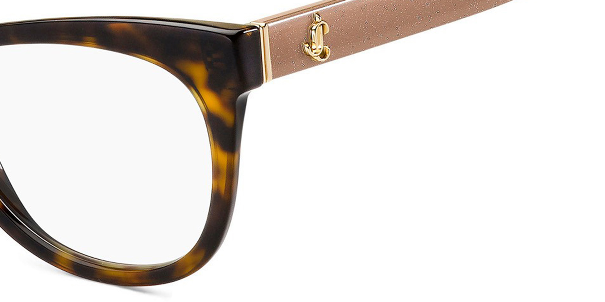 Shop JIMMY CHOO Cat Eye Eyeglasses in Havana Nude online.