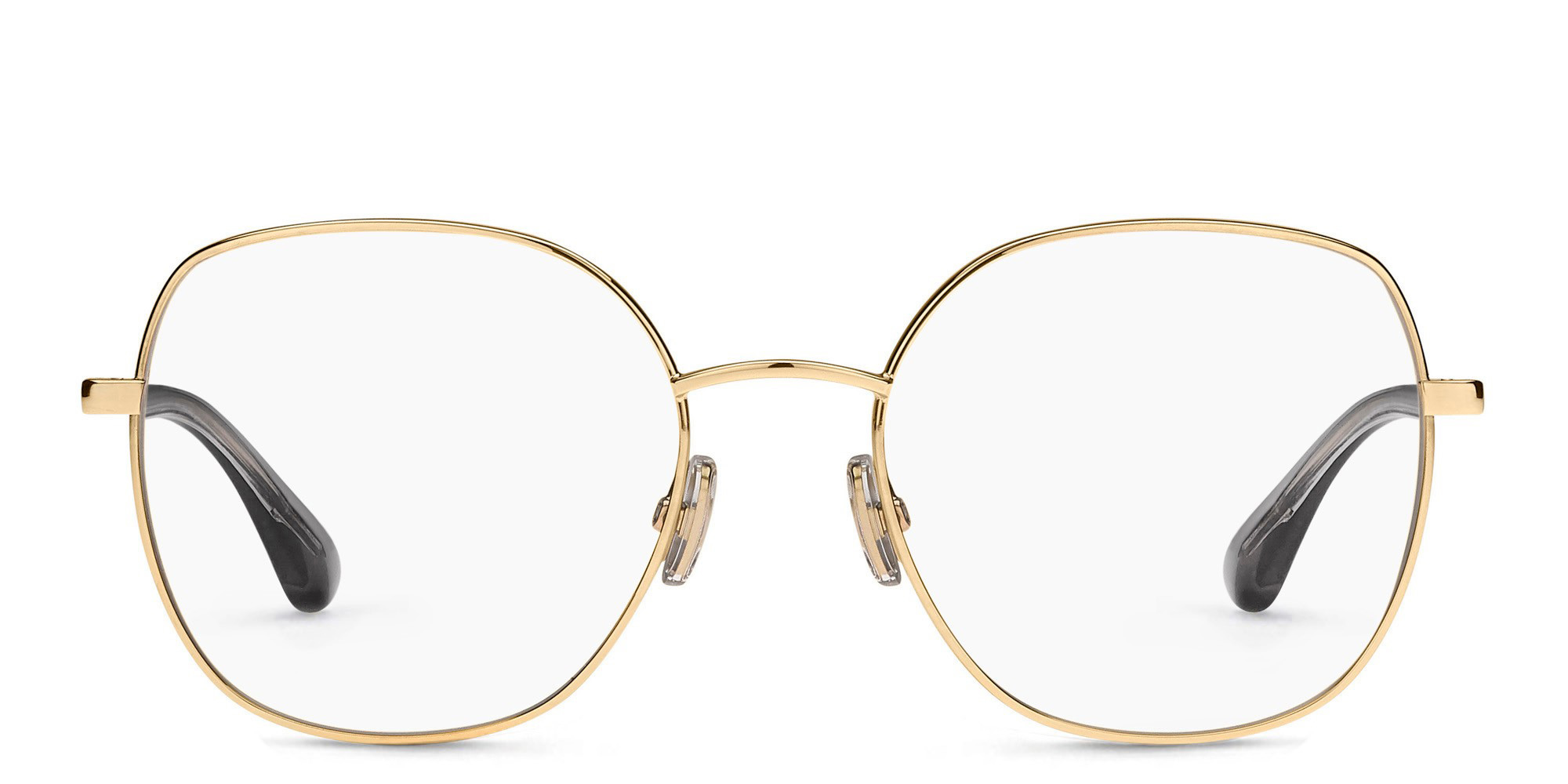 JIMMY CHOO Round Eyeglasses in Gold Black – Product Photo 1