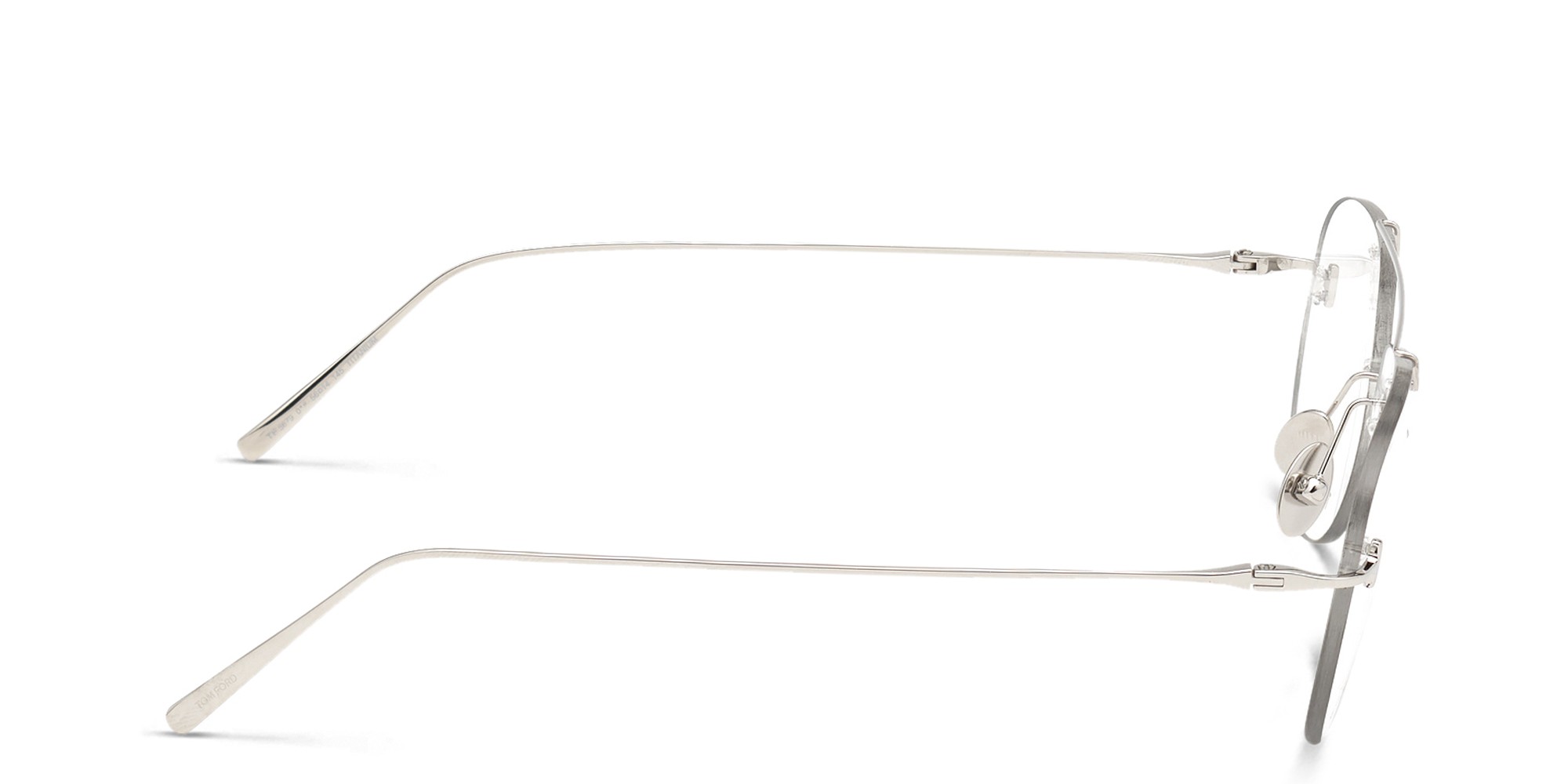 TOM FORD Rimless Wide Aviator Eyeglasses in Silver – Product Photo 3