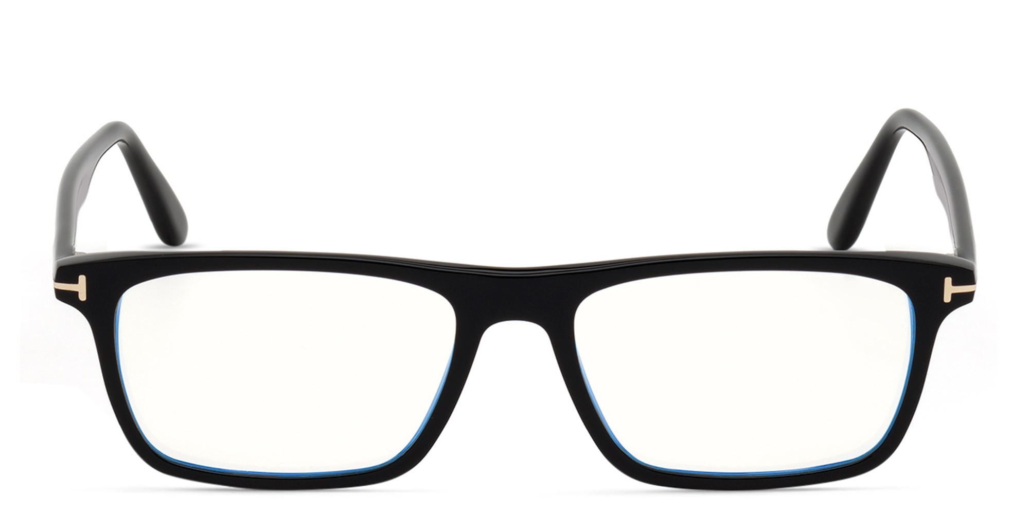 TOM FORD Rectangle Eyeglasses in Shiny Black – Product Photo 1