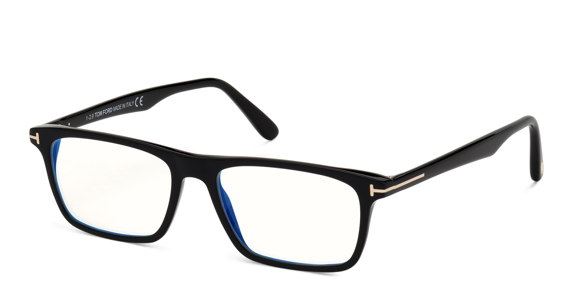 TOM FORD Rectangle Eyeglasses in Shiny Black – Product Photo 2