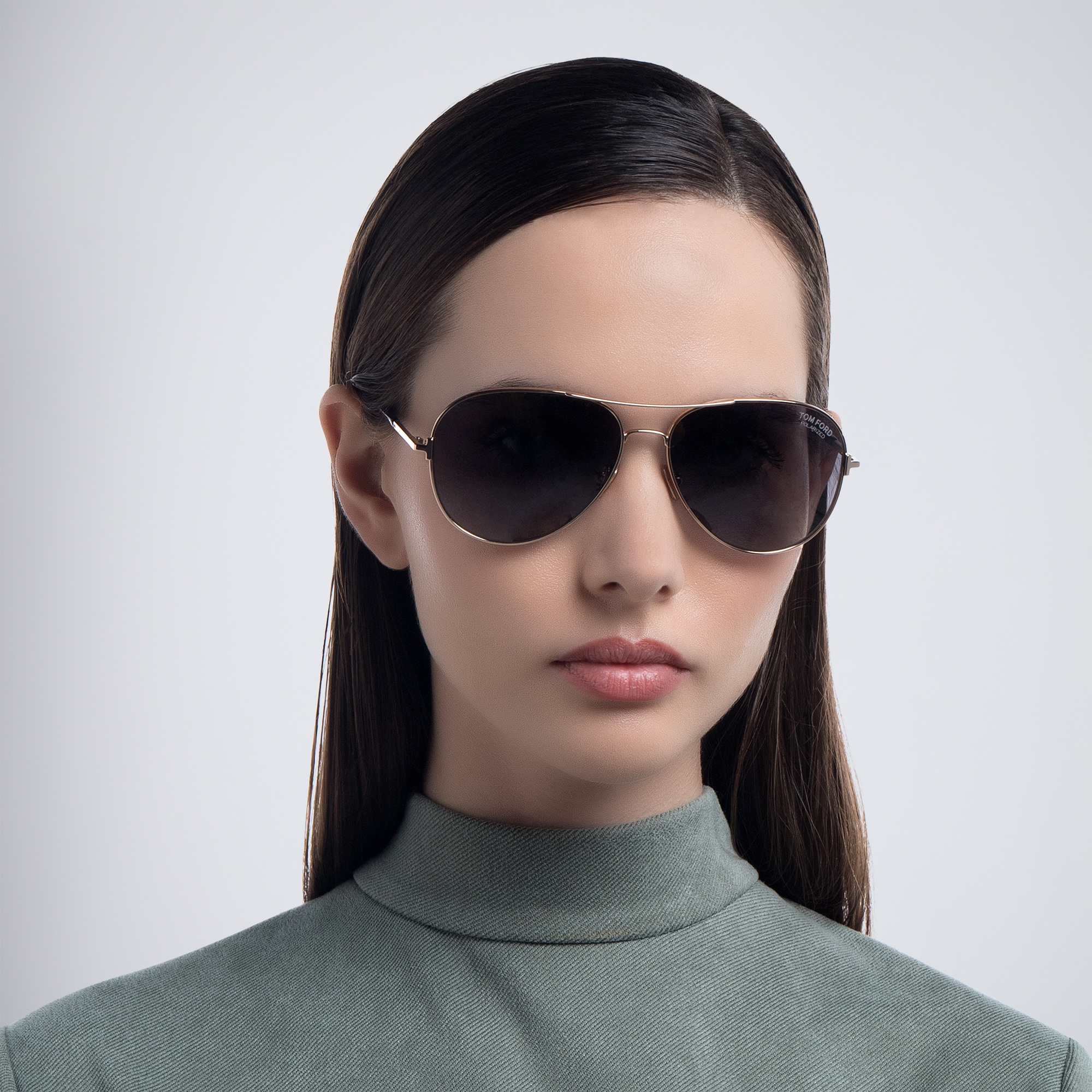 TOM FORD Unisex Aviator Sunglasses in Rose Gold – Product Photo 5