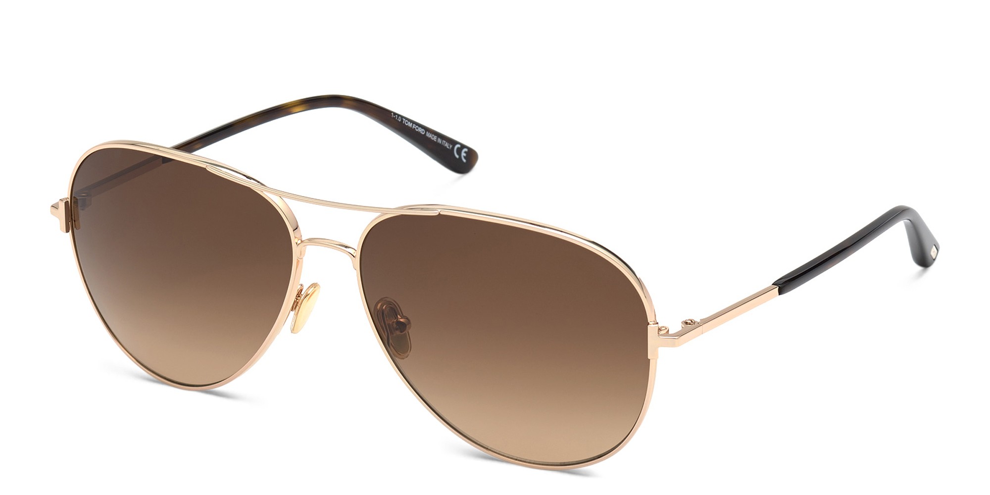 TOM FORD Unisex Aviator Sunglasses in Rose Gold – Product Photo 2