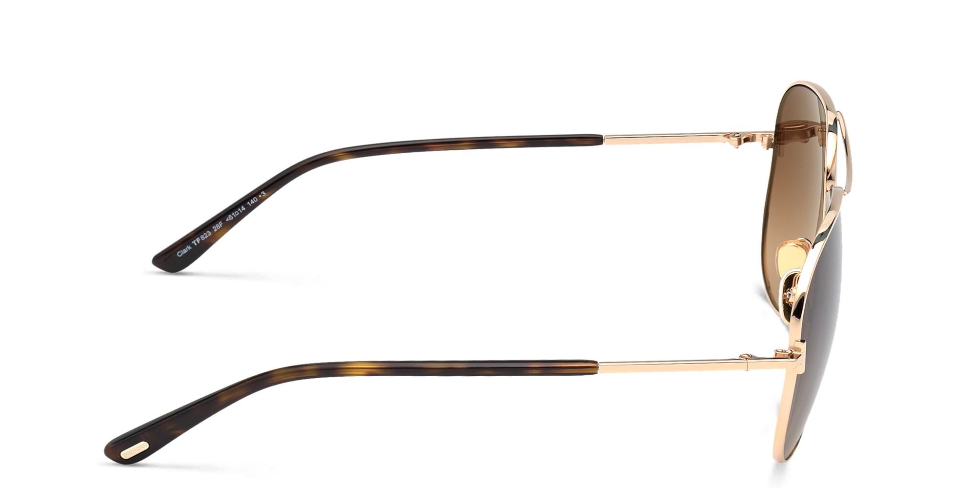 TOM FORD Unisex Aviator Sunglasses in Rose Gold – Product Photo 3