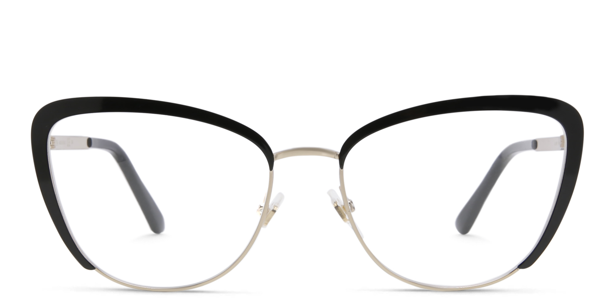 EYE'M Wide Cat Eye Eyeglasses in Black – Product Photo 1