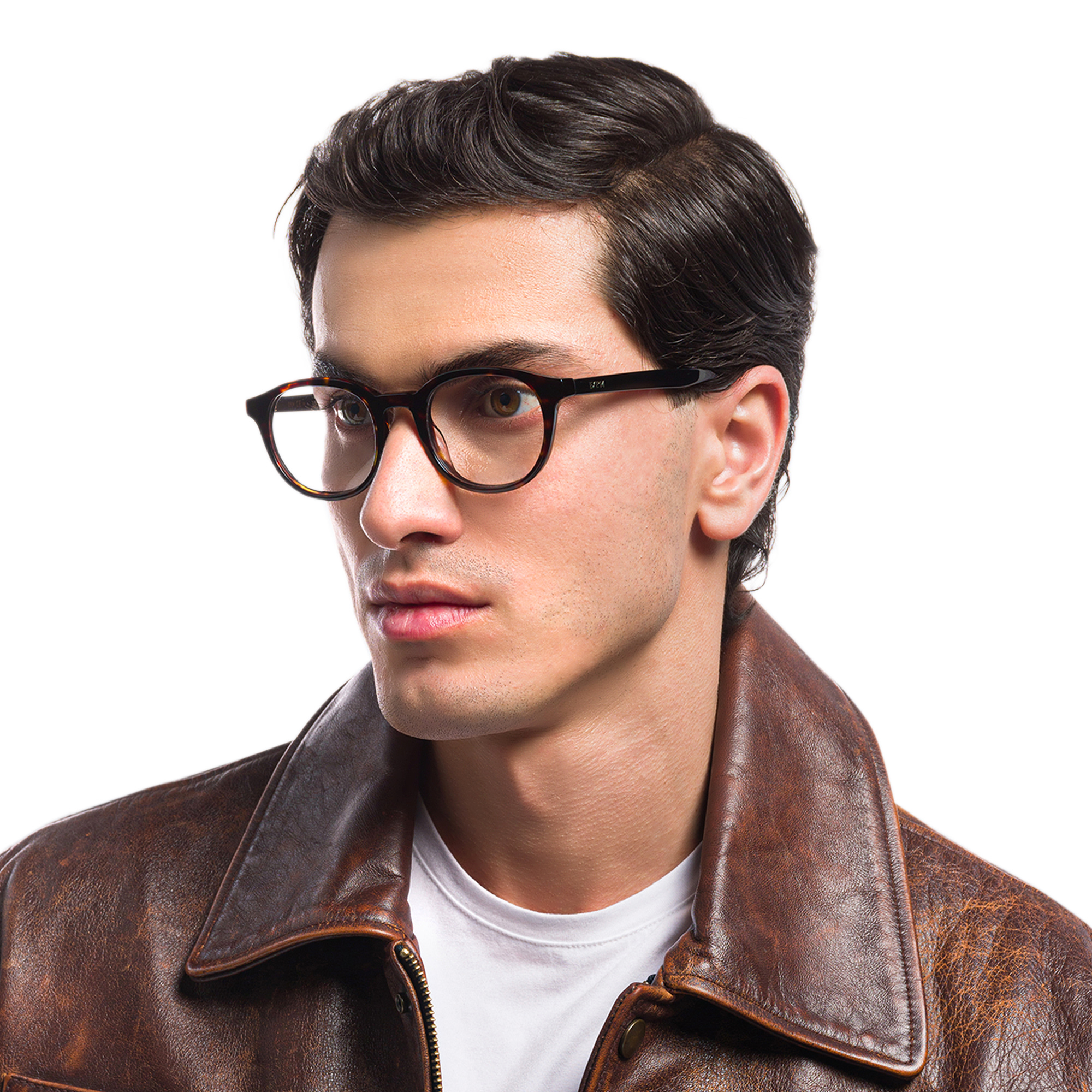 EYE'M Round Eyeglasses in Havana – Product Photo 5