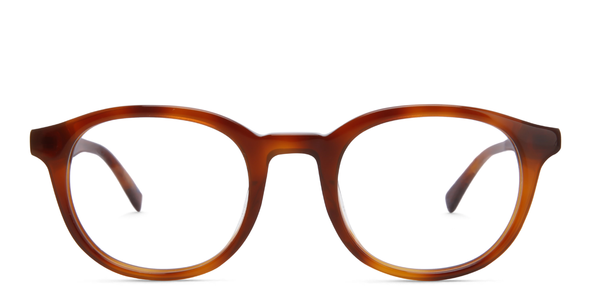 EYE'M Round Eyeglasses in Tortoise – Product Photo 1