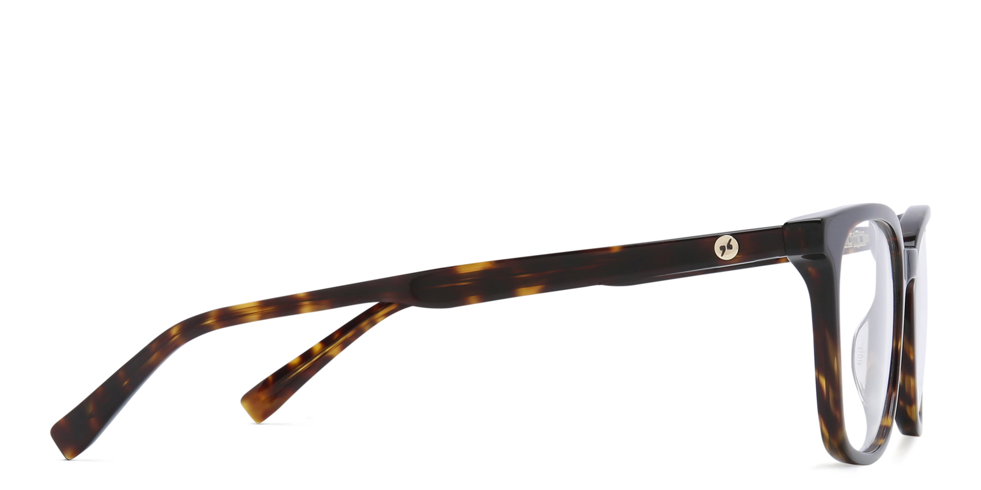 EYE'M Square Eyeglasses in Havana – Product Photo 3