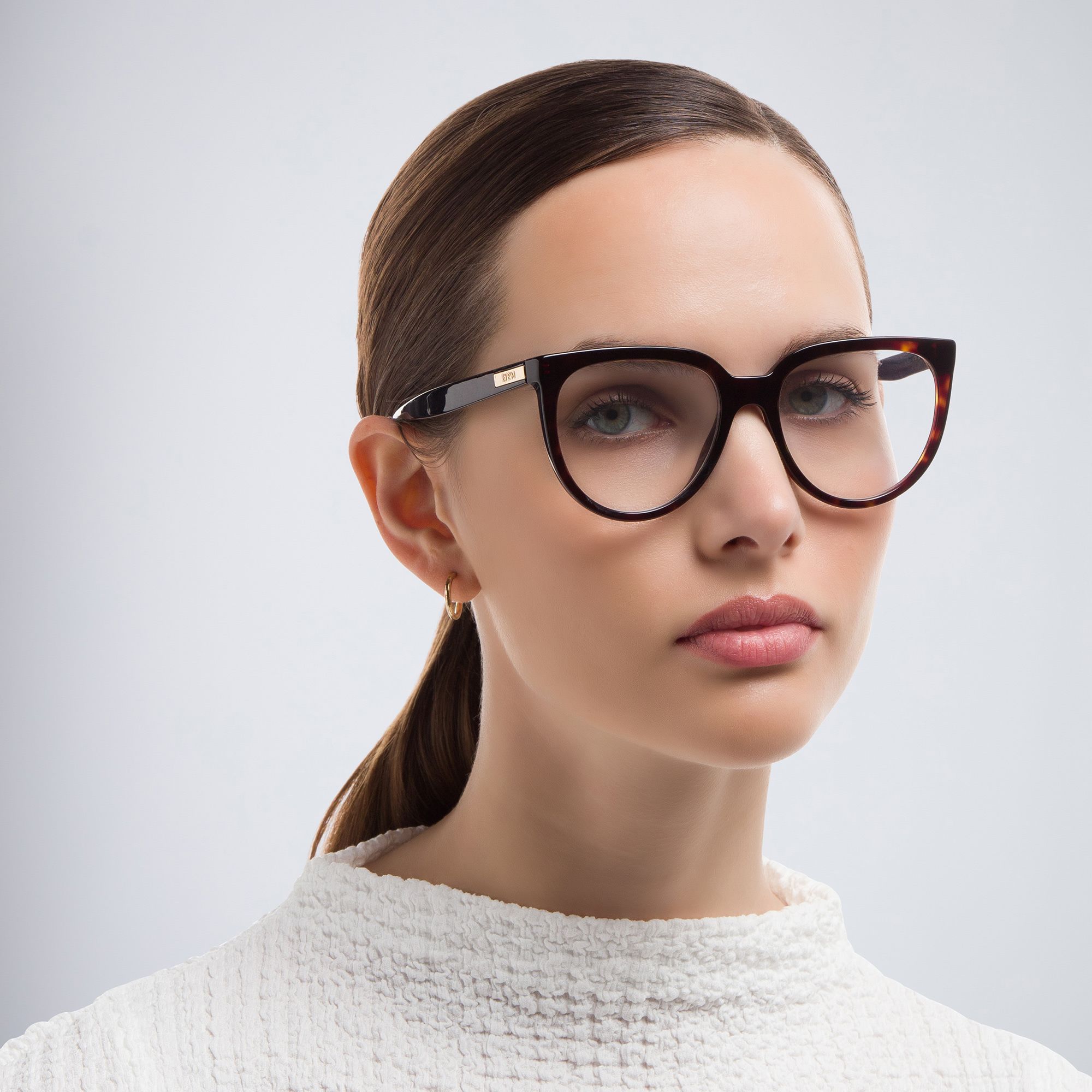 EYE'M Round Eyeglasses in Havana – Product Photo 6