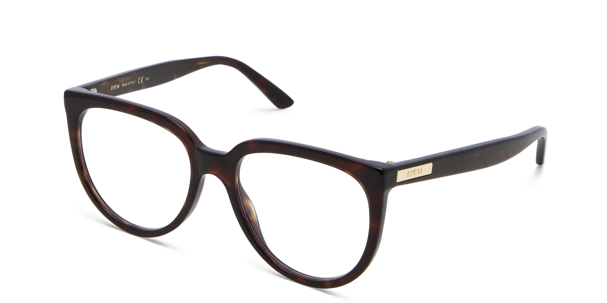 EYE'M Round Eyeglasses in Havana – Product Photo 2