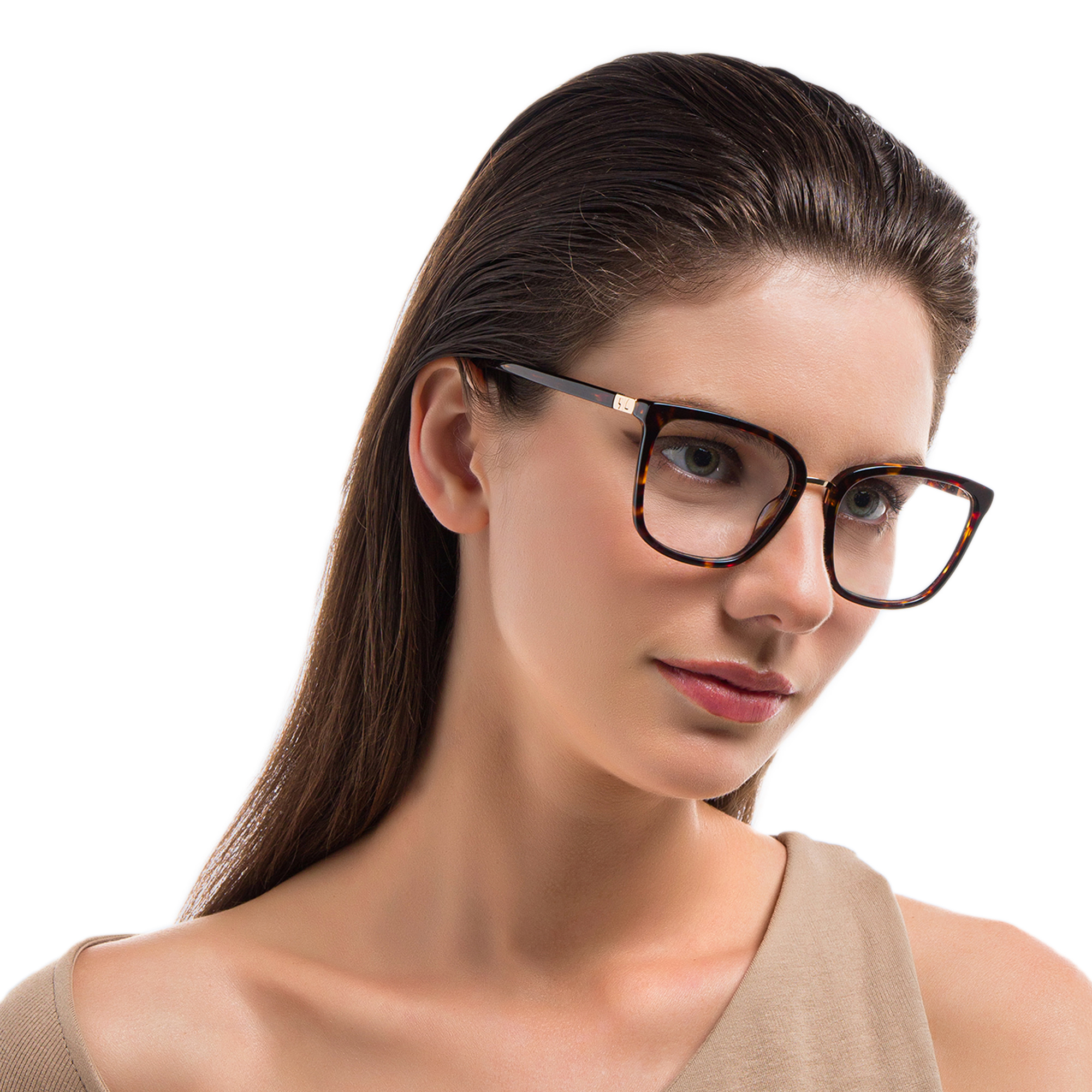 EYE'M Square Eyeglasses in Havana – Product Photo 6