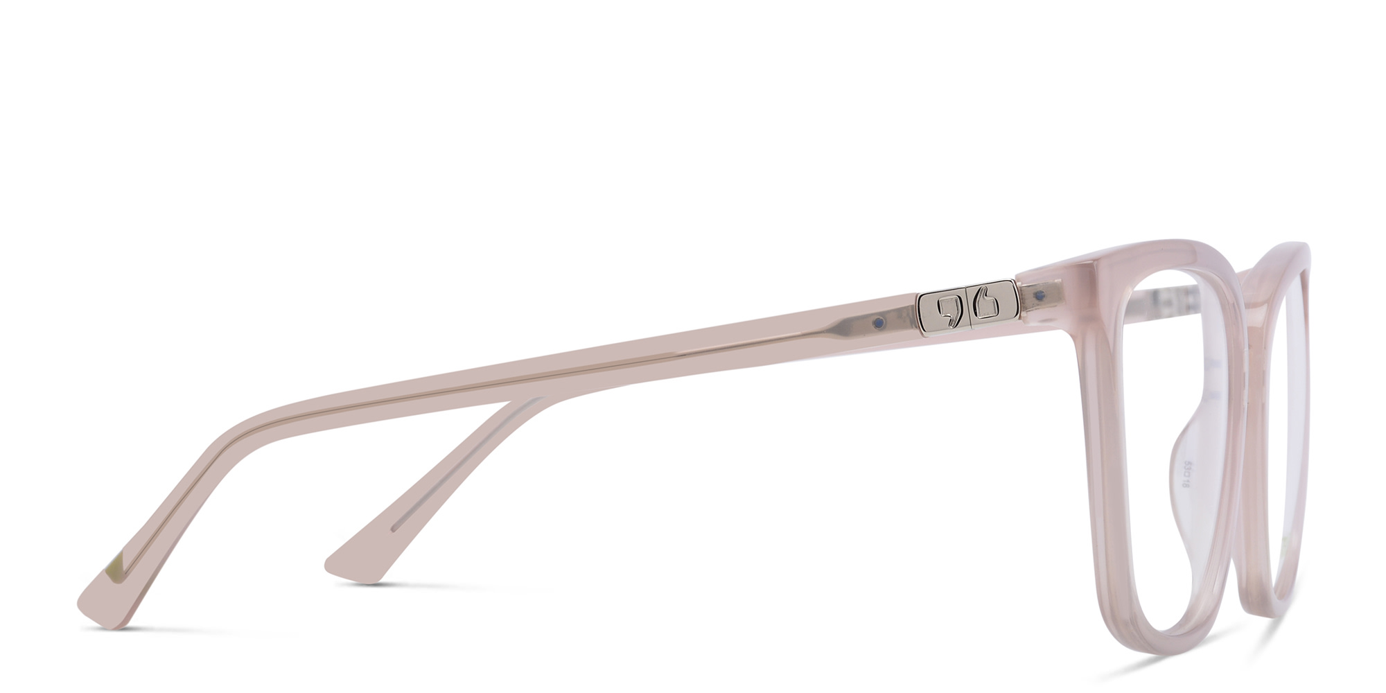 EYE'M Square Eyeglasses in Nude – Product Photo 3