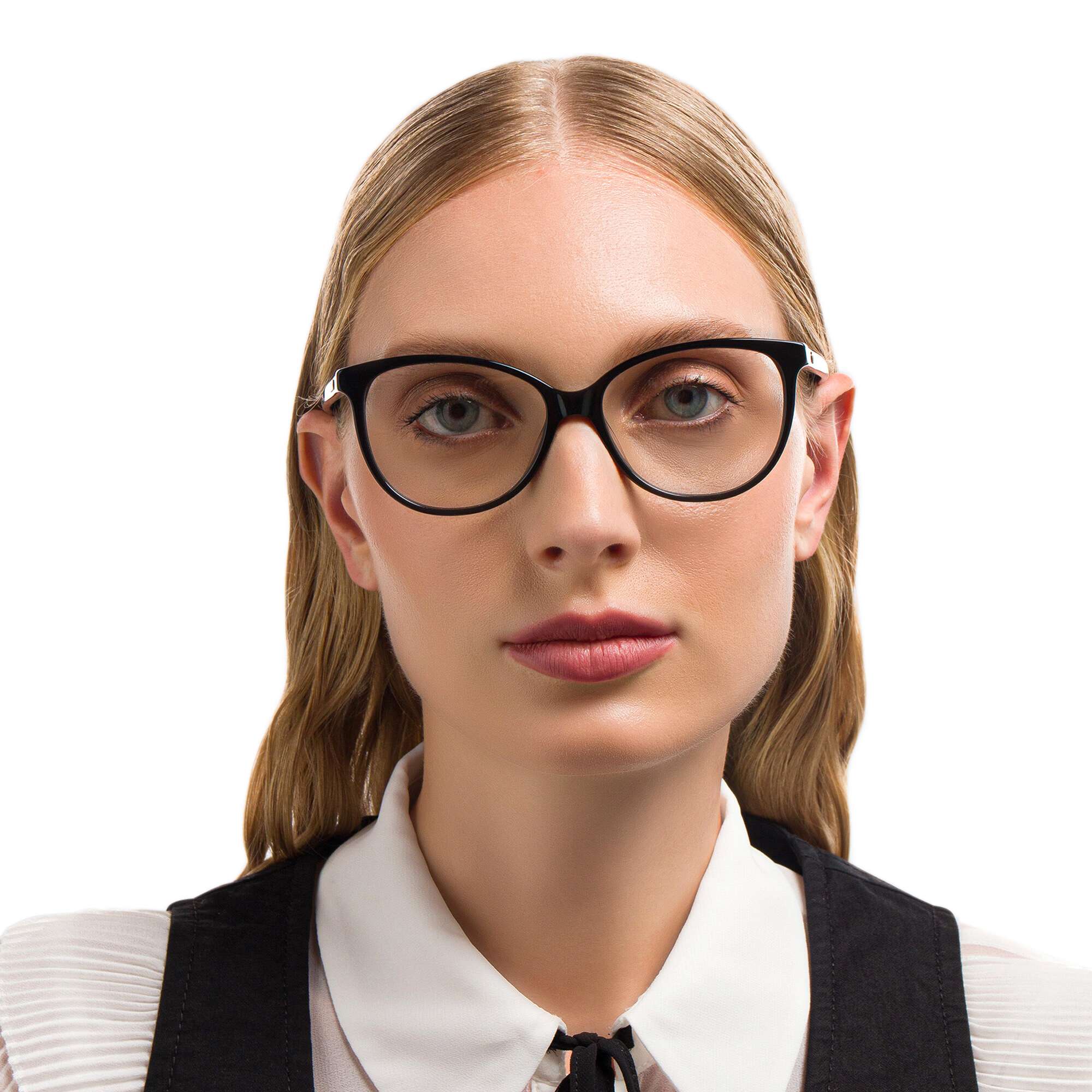 EYE'M Cat Eye Eyeglasses in Black – Product Photo 5