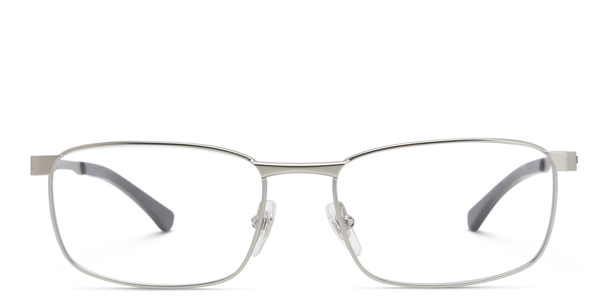 EYE'M Rectangle Eyeglasses in Silver – Product Photo 1