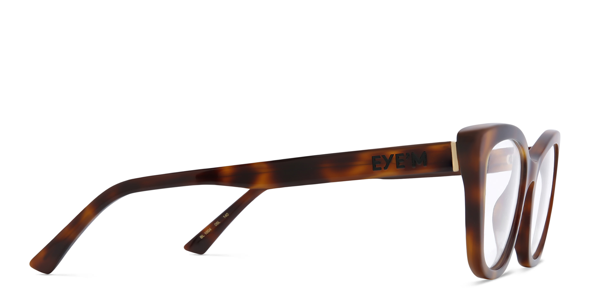 EYE'M Cat Eye Eyeglasses in Havana – Product Photo 3