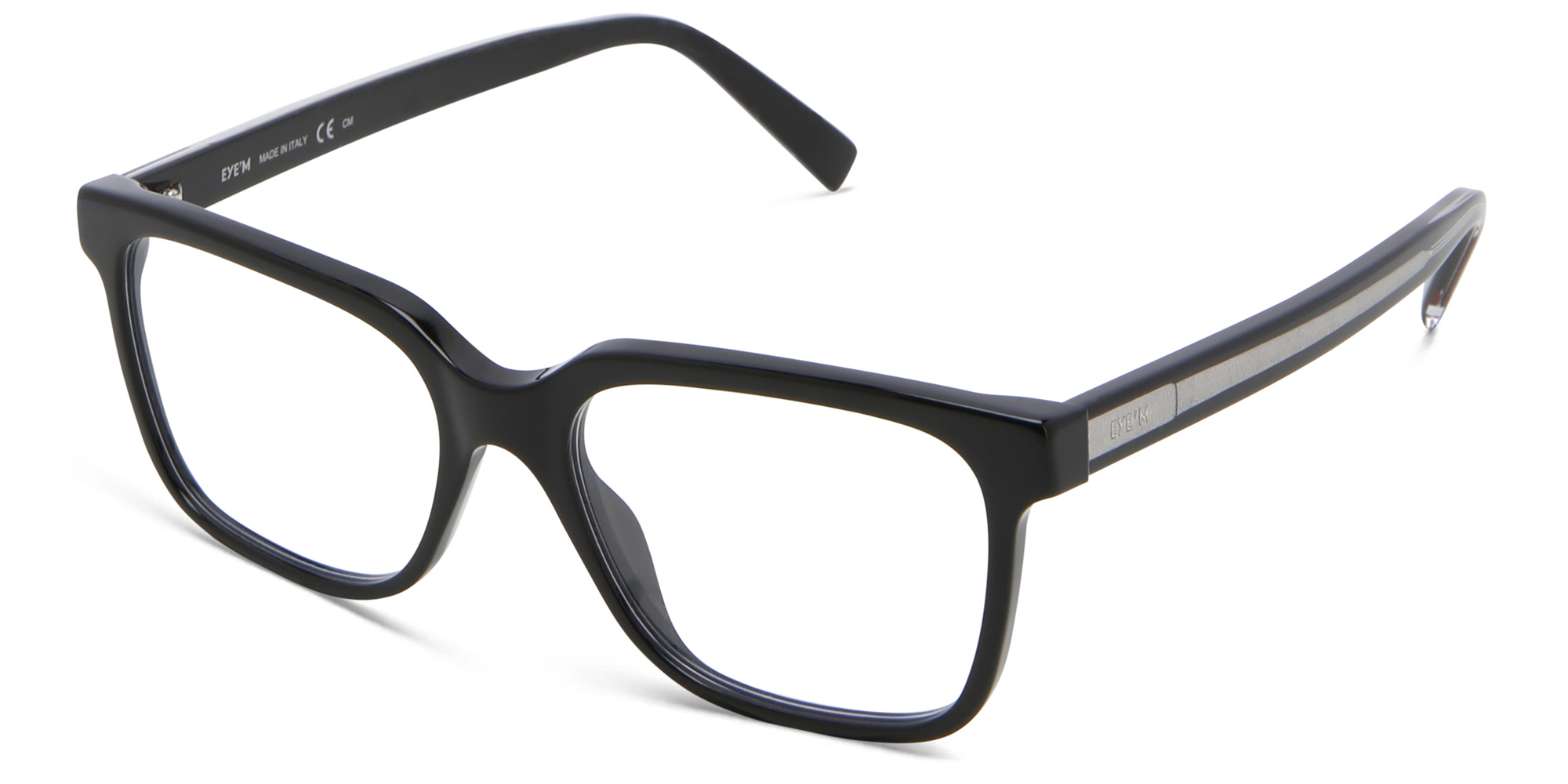 Shop EYE'M Rectangle Eyeglasses in Black online.