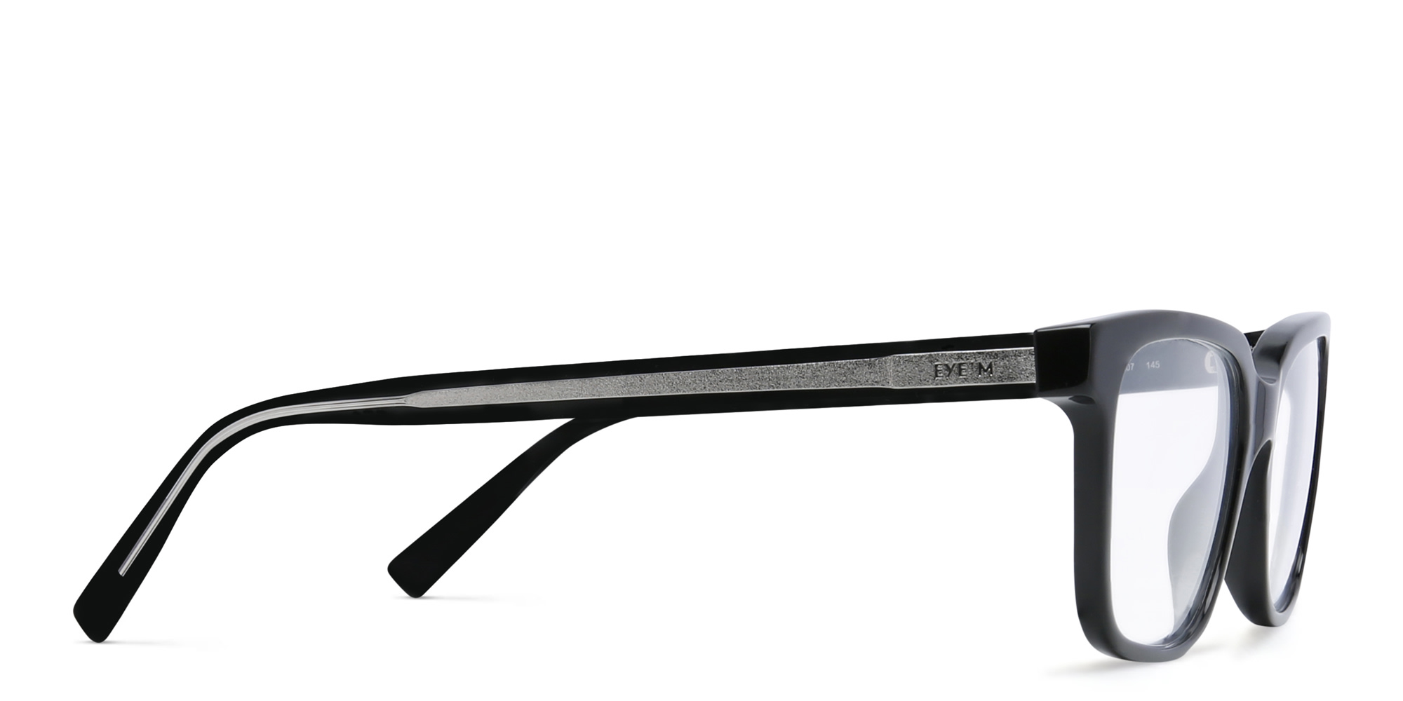 Shop EYE'M Rectangle Eyeglasses in Black online.