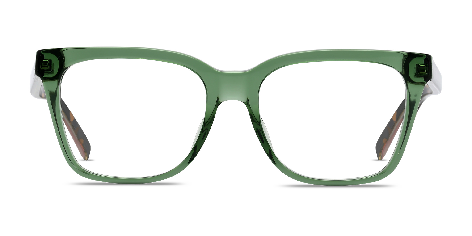 EYE'M Rectangle Eyeglasses in Green – Product Photo 1