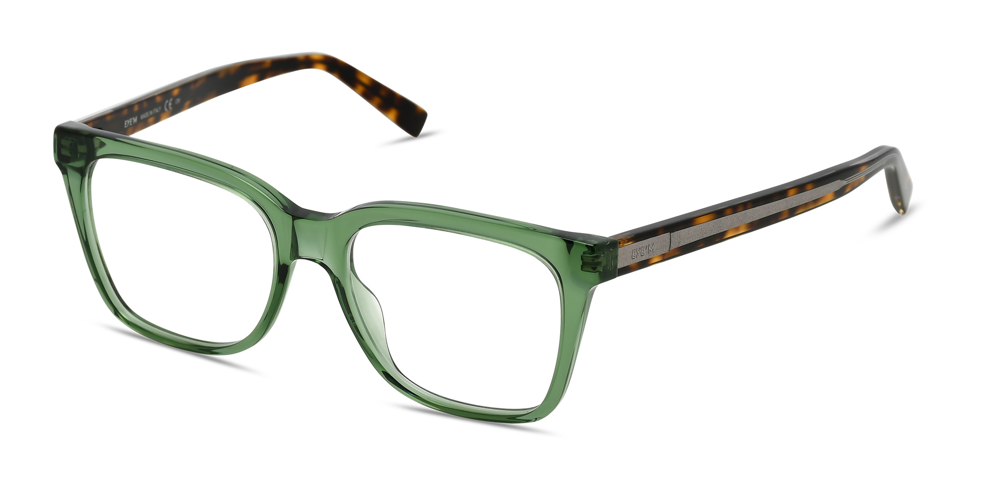 EYE'M Rectangle Eyeglasses in Green – Product Photo 2