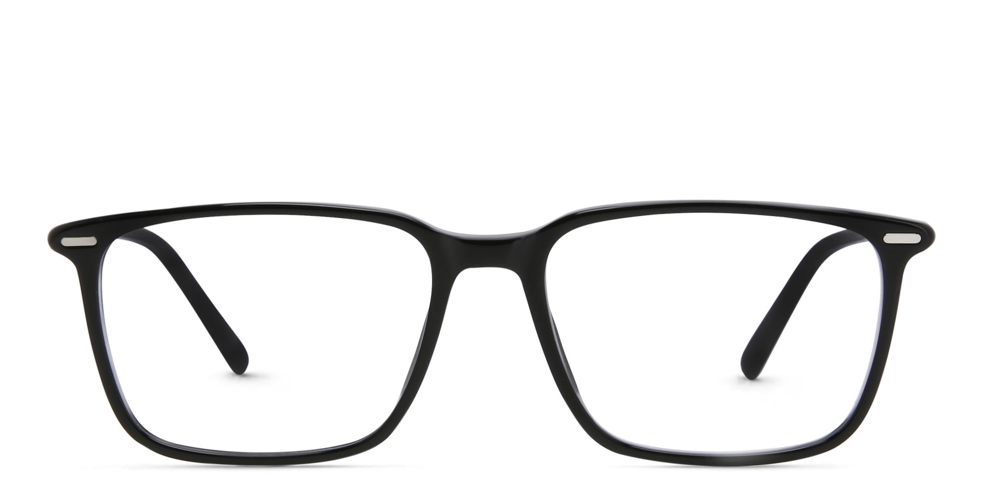 EYE'M Rectangle Eyeglasses in Black – Product Photo 1