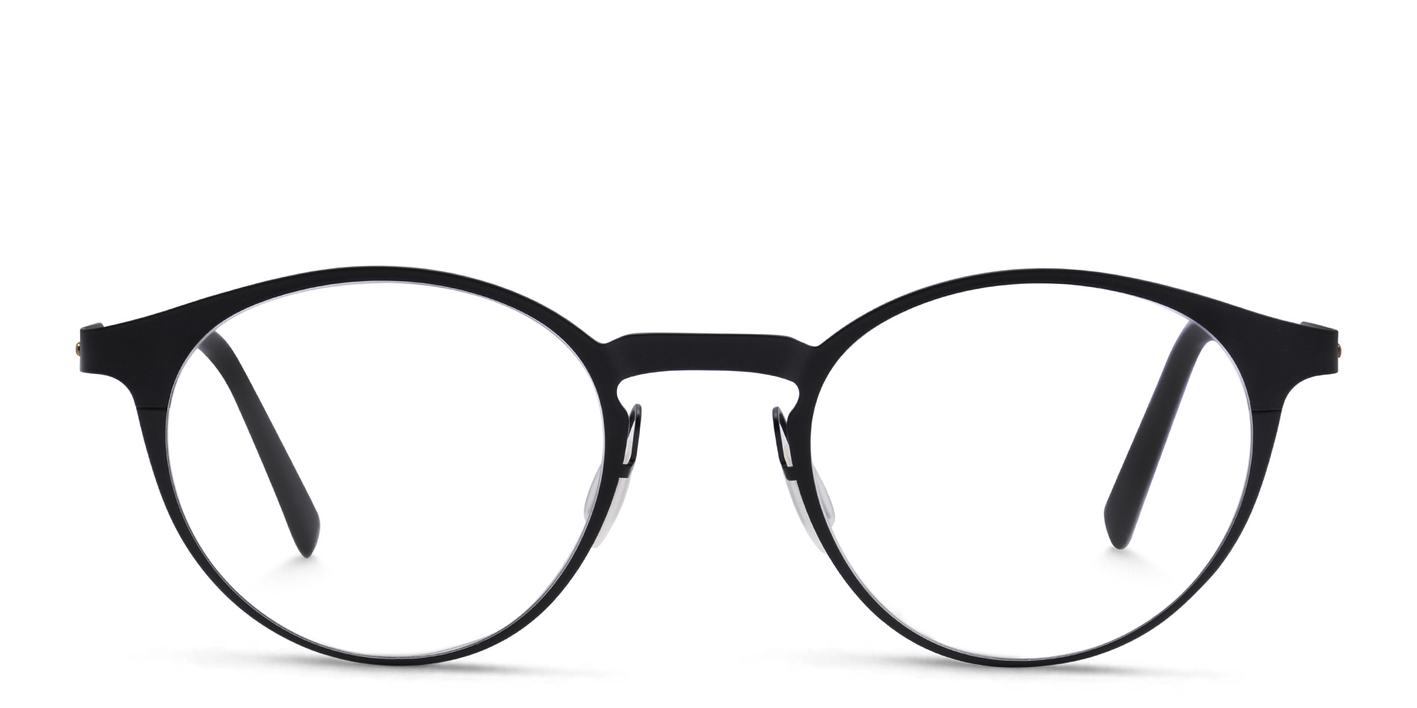 EYE'M Round Eyeglasses in Black – Product Photo 1