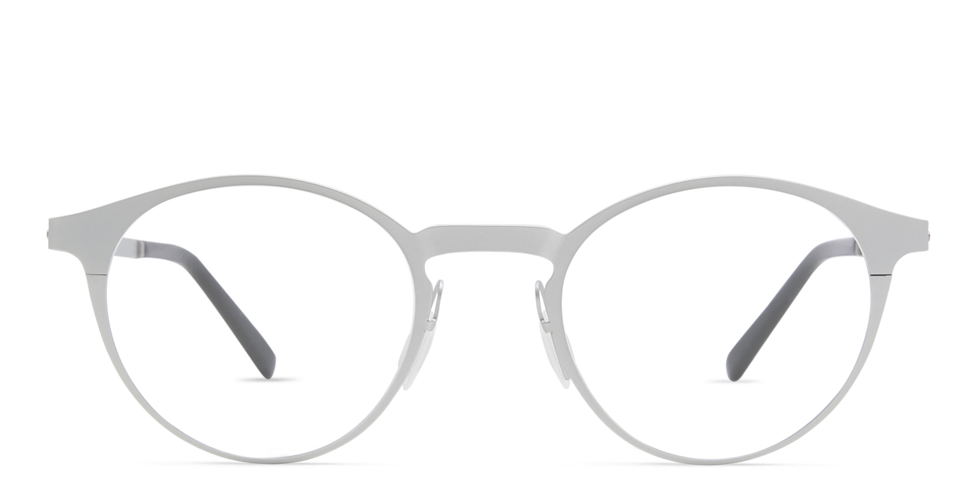 Shop EYE'M Round Eyeglasses in Silver online.