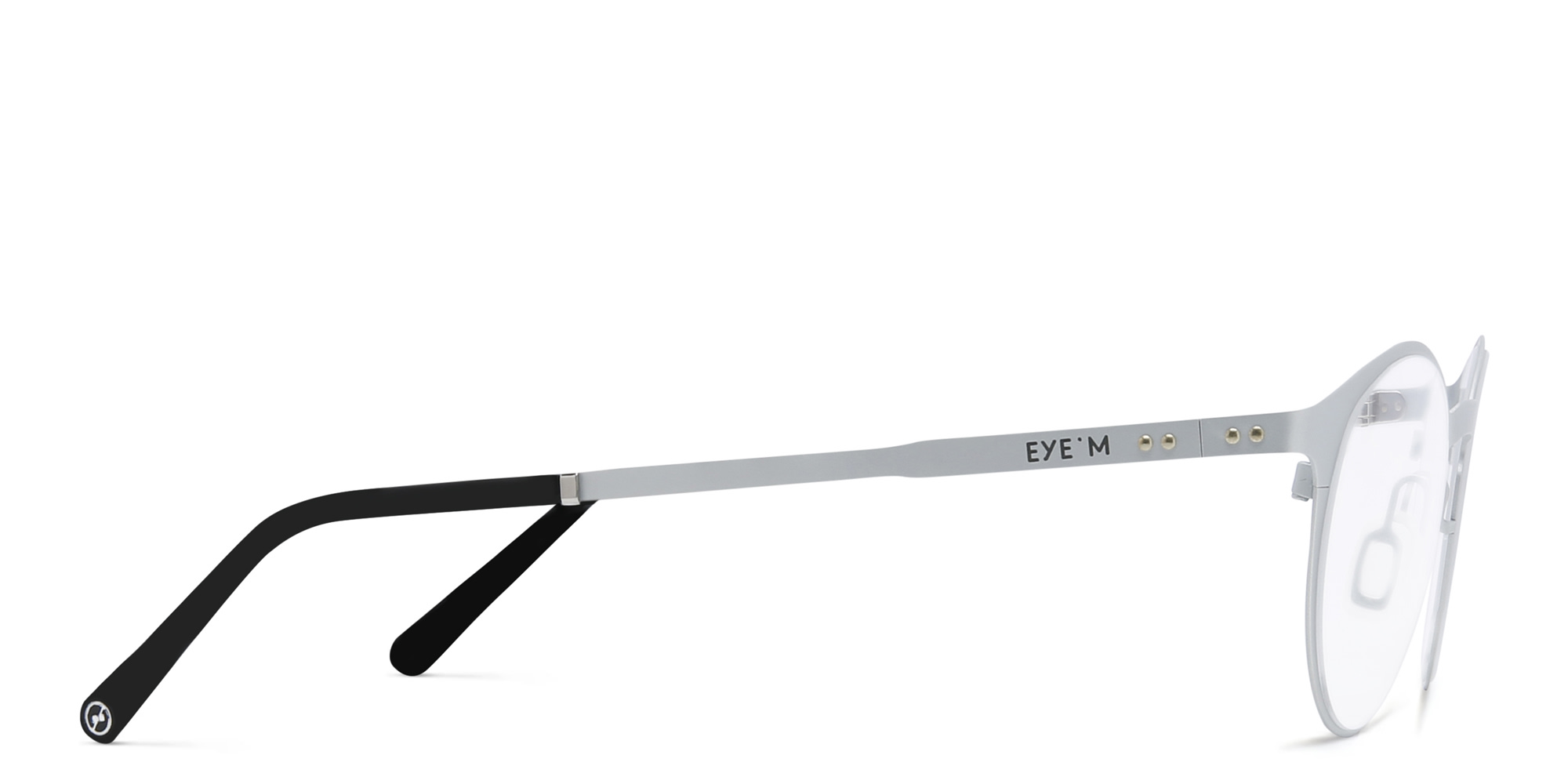 Shop EYE'M Round Eyeglasses in Silver online.