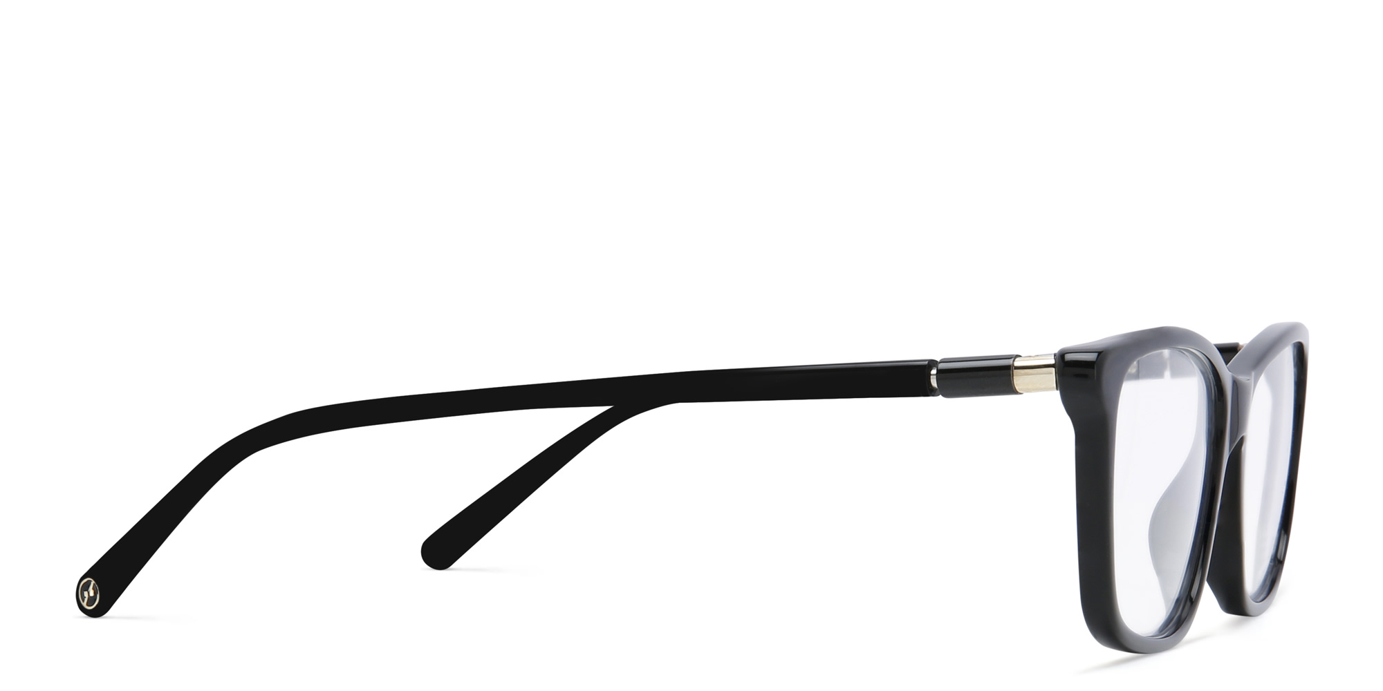 Shop EYE'M Rectangle Eyeglasses in Black online.