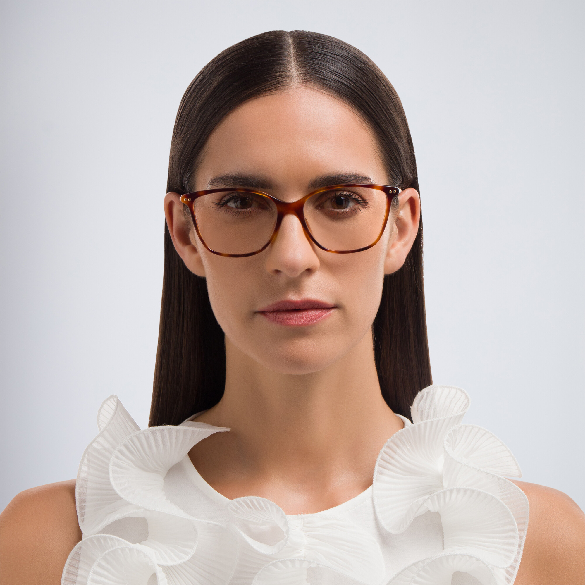 Shop EYE'M Square Eyeglasses in Havana online.
