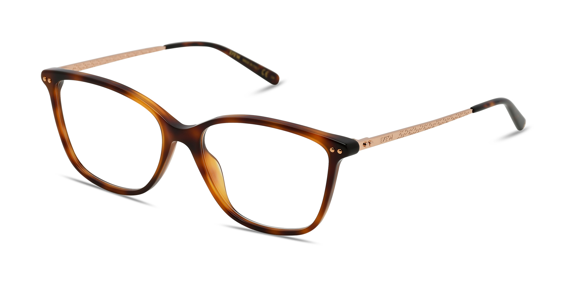 Shop EYE'M Square Eyeglasses in Havana online.