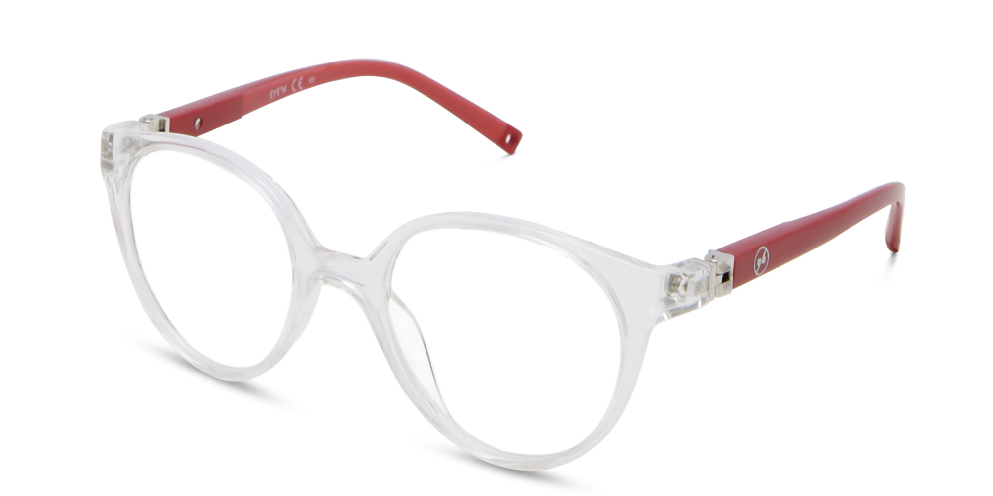 نظارة طبية دائرية للأطفال من EYE'M بلون شفاف - صورة المنتج 2