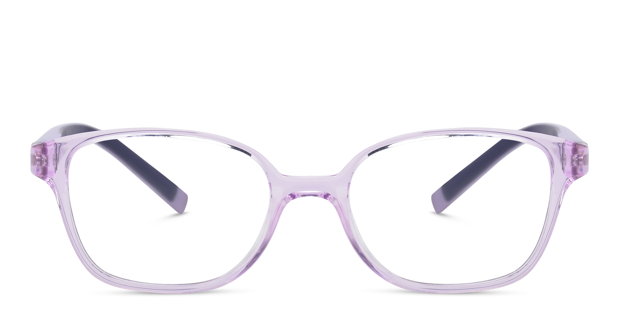 EYE'M Kids Rectangle Eyeglasses in Purple – Product Photo 1