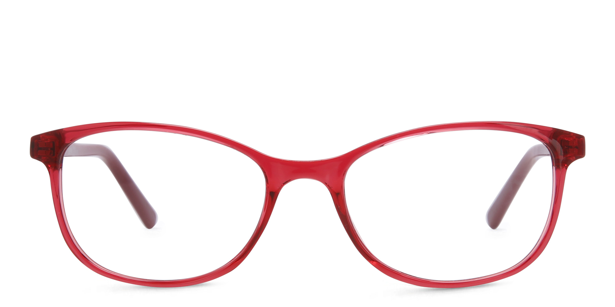 EYE'M Kids Cat Eye Eyeglasses in Red – Product Photo 1