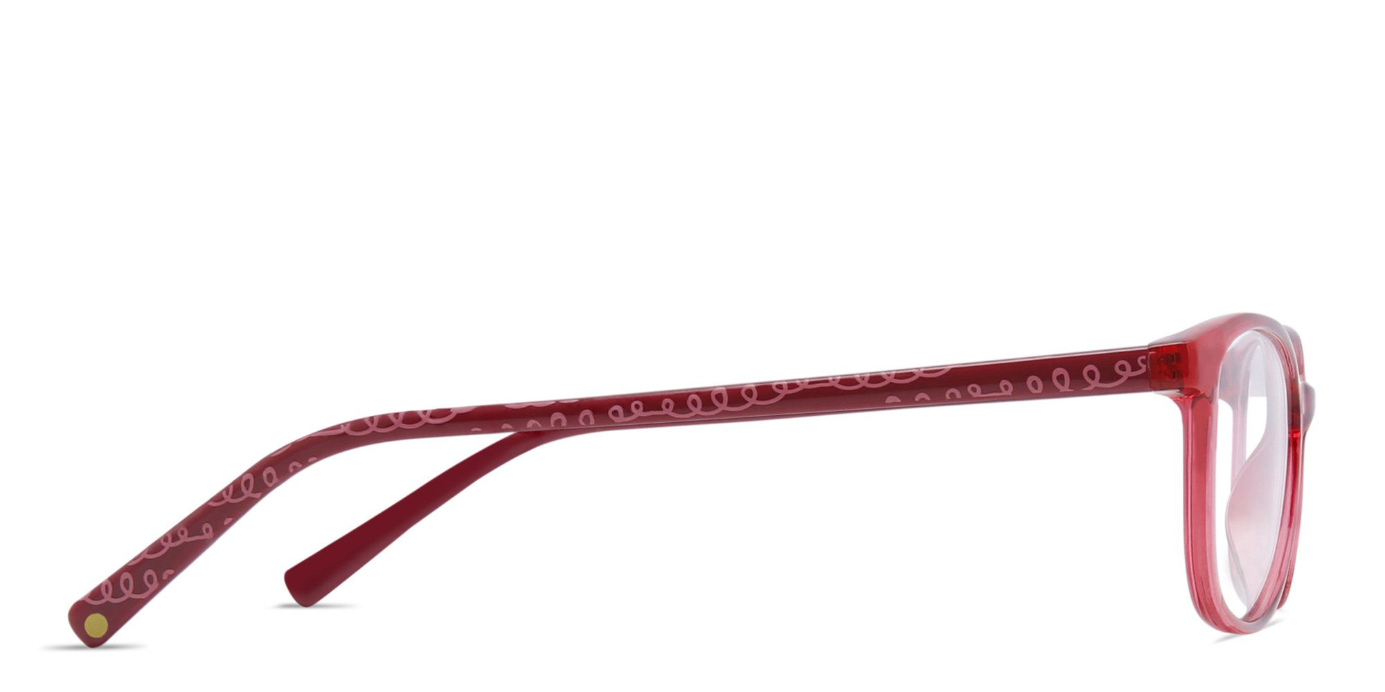 EYE'M Kids Cat Eye Eyeglasses in Red – Product Photo 3