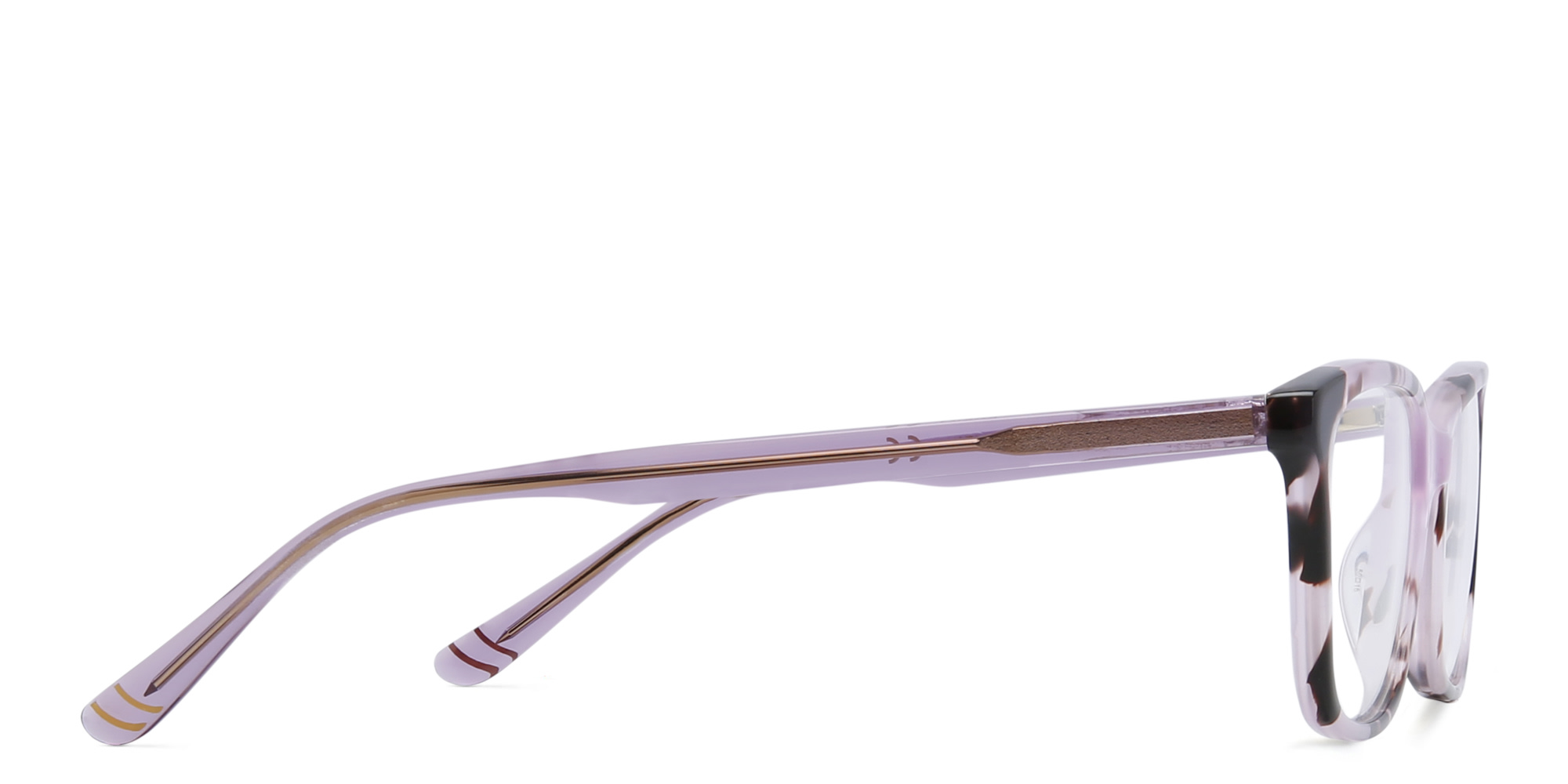 EYE'M Kids Rectangle Eyeglasses in Pink Havana – Product Photo 3