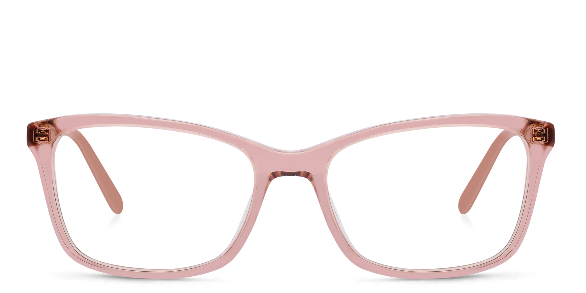 EYE'M Kids Rectangle Eyeglasses in Nude – Product Photo 1
