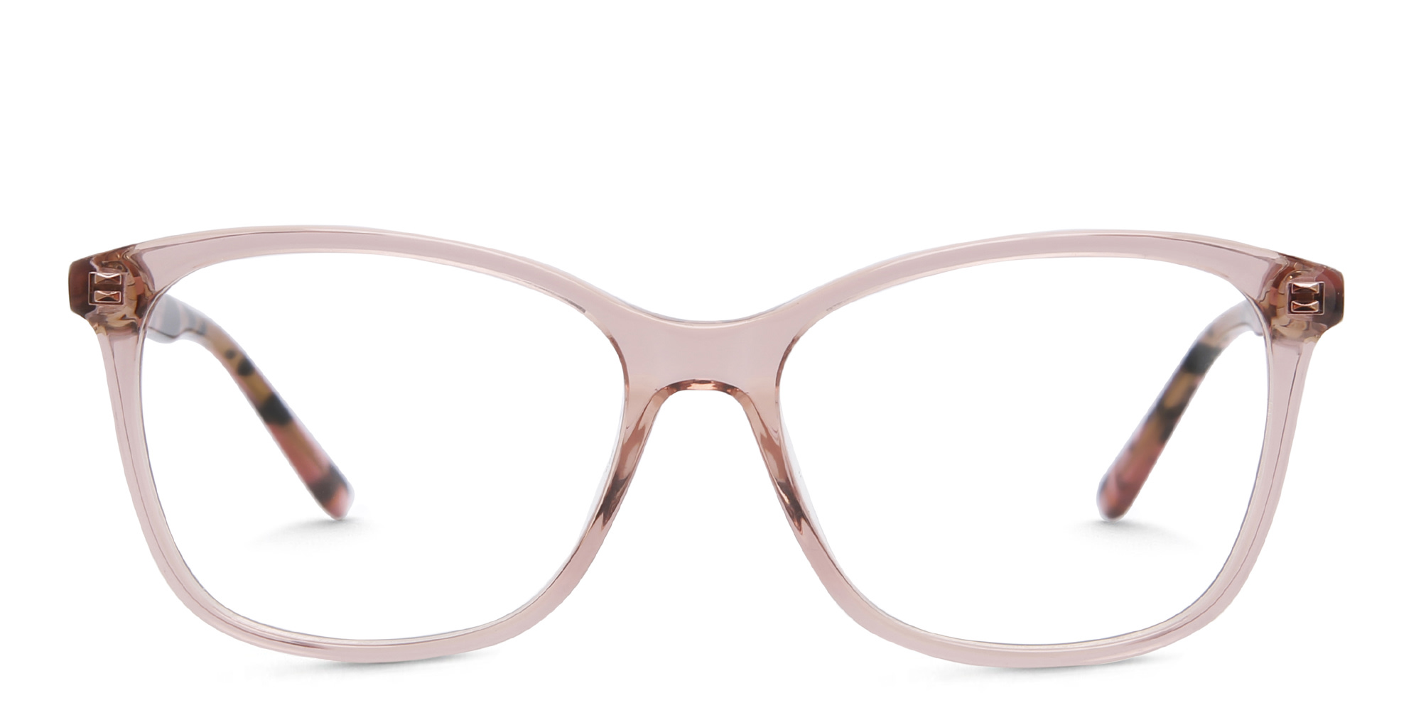 EYE'M Kids Square Eyeglasses in Nude – Product Photo 1