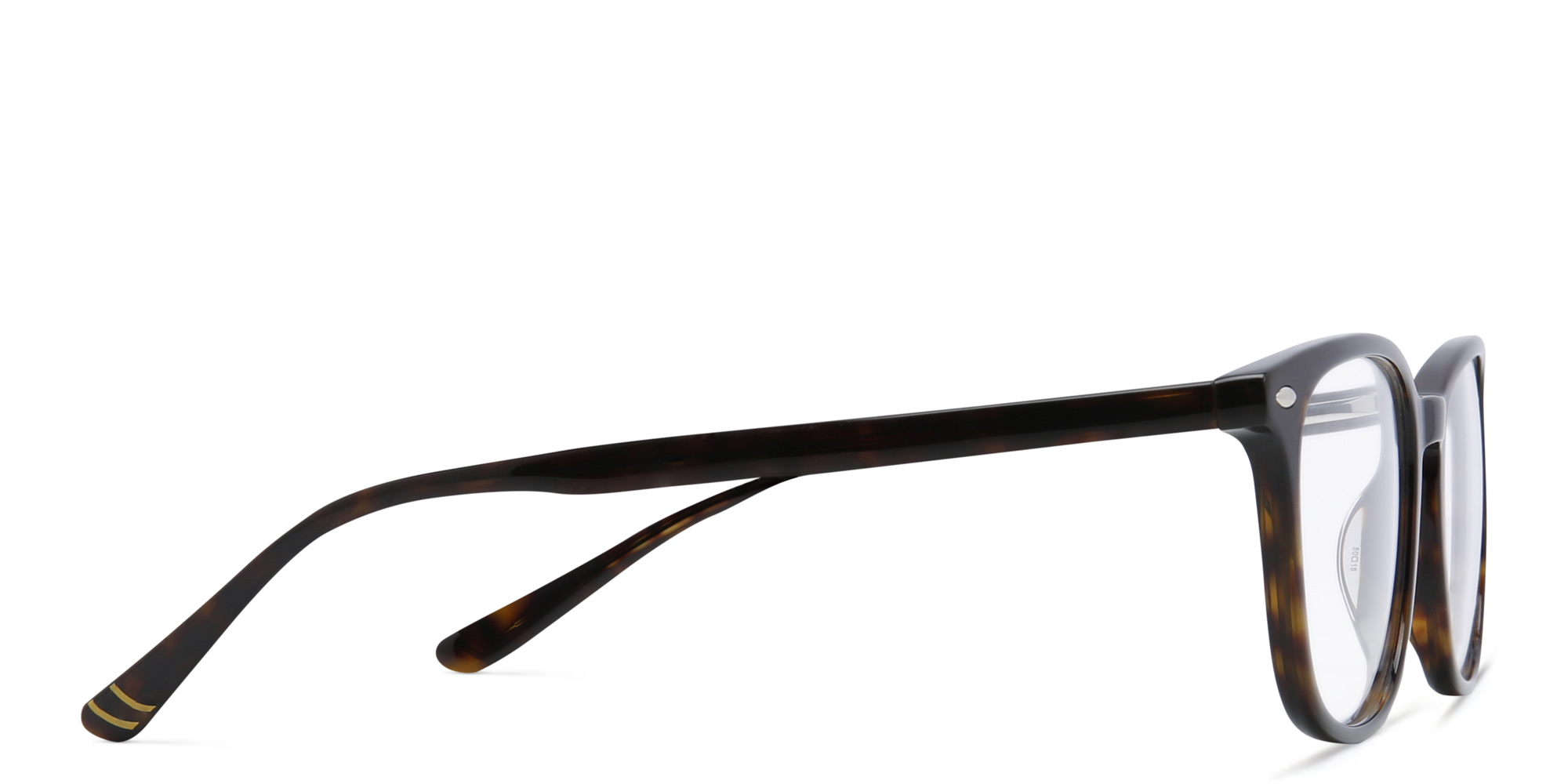 EYE'M Kids Square Eyeglasses in Havana – Product Photo 3