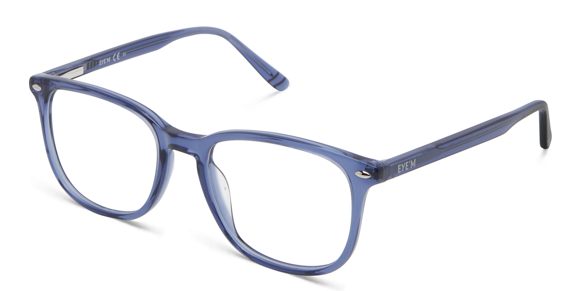 Shop EYE'M Kids Square Eyeglasses in Blue online.