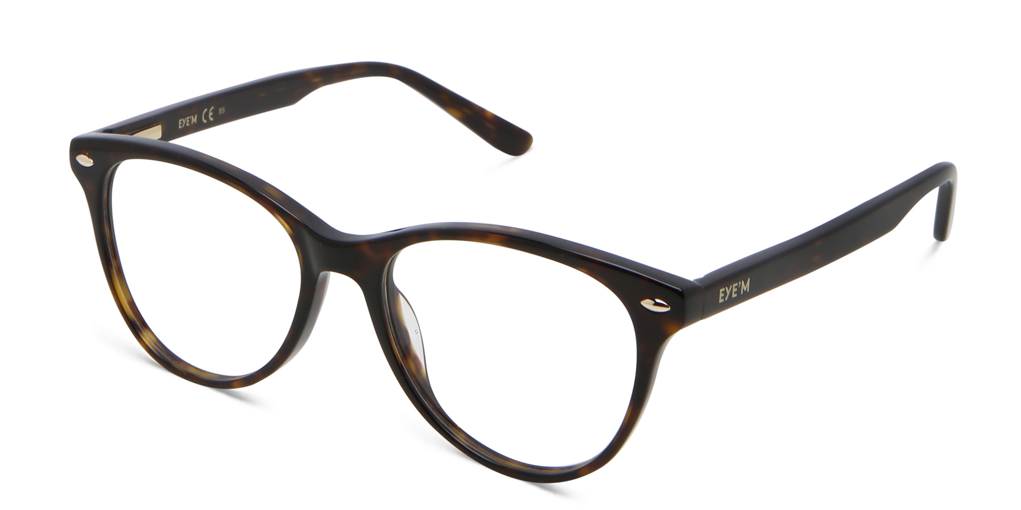 Shop EYE'M Kids Round Eyeglasses in Havana online.