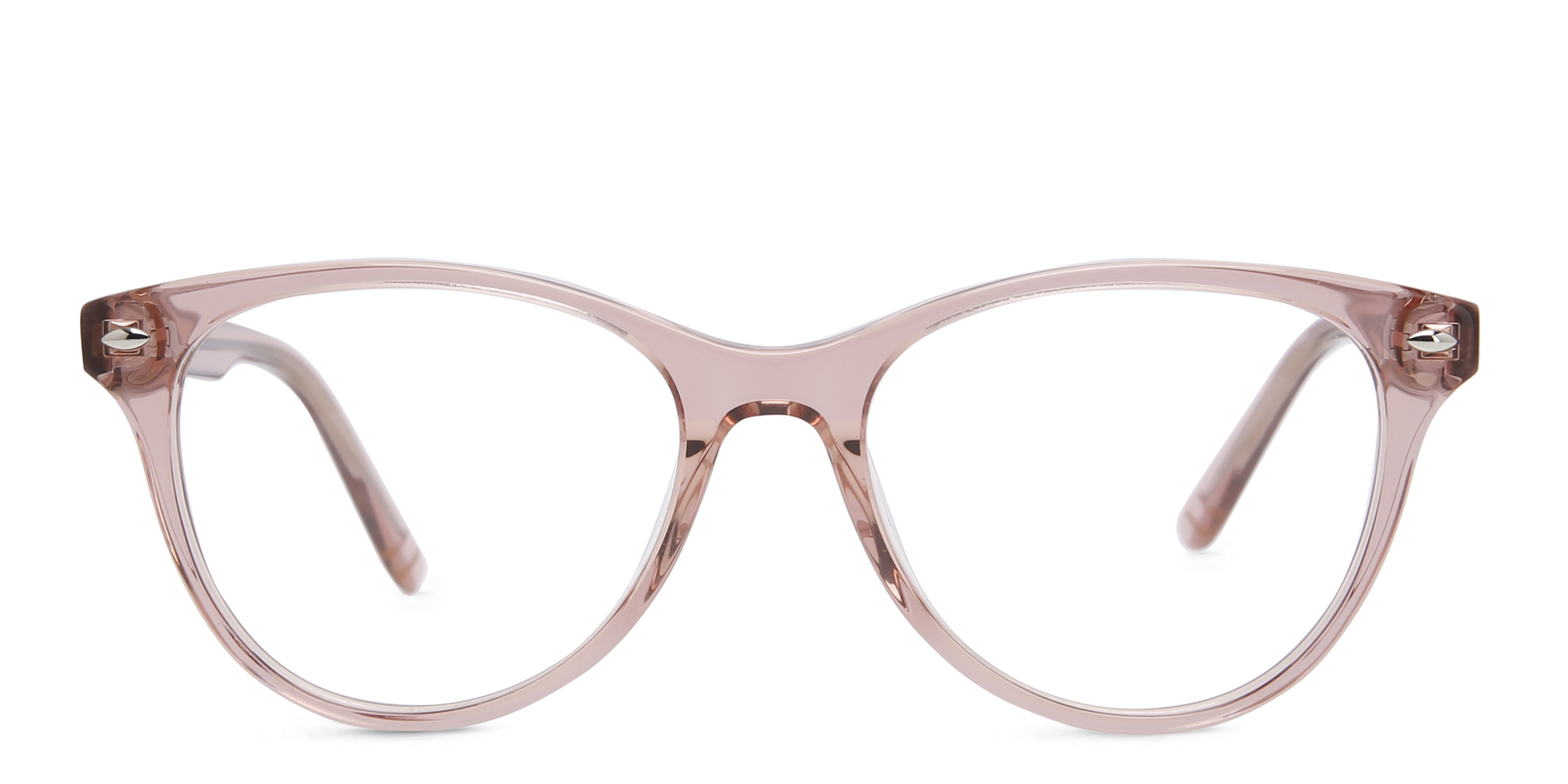 Shop EYE'M Kids Round Eyeglasses in Nude online.