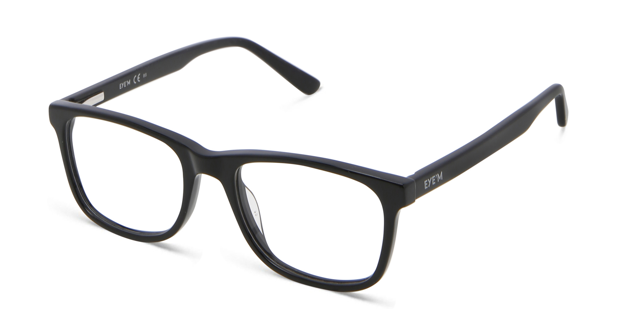 EYE'M Kids Rectangle Eyeglasses in Black – Product Photo 2