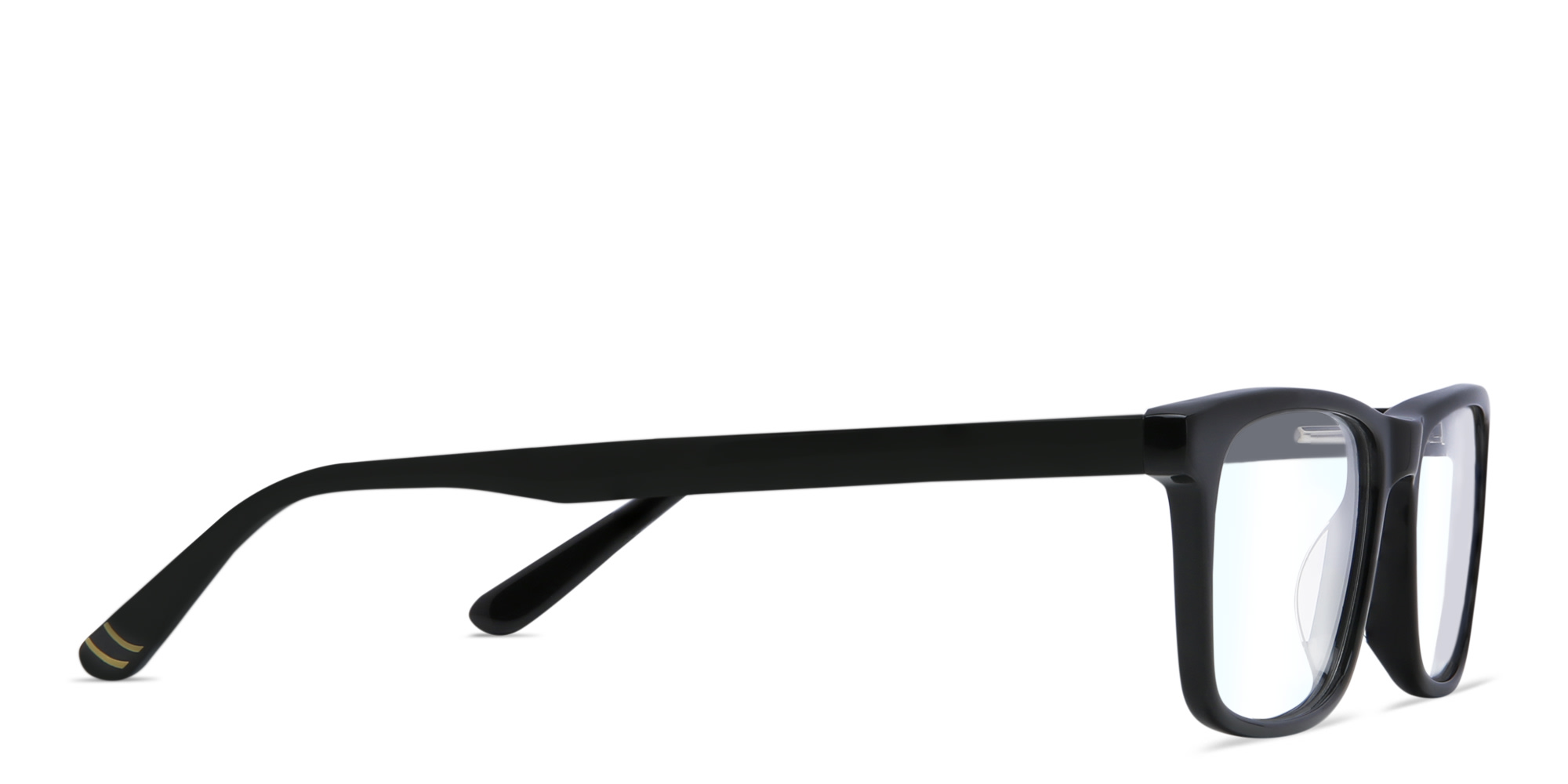 EYE'M Kids Rectangle Eyeglasses in Black – Product Photo 3