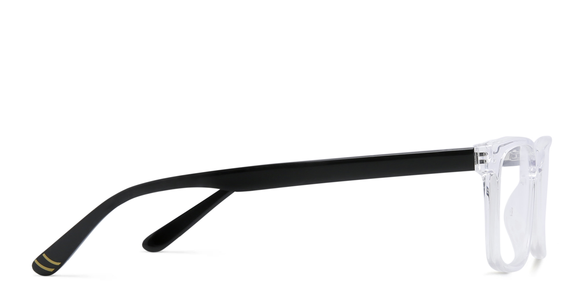 EYE'M Kids Rectangle Eyeglasses in Clear – Product Photo 3