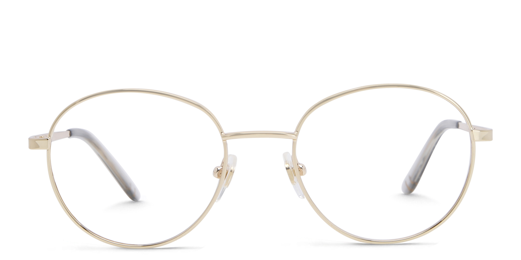 EYE'M Kids Round Eyeglasses in Gold – Product Photo 1