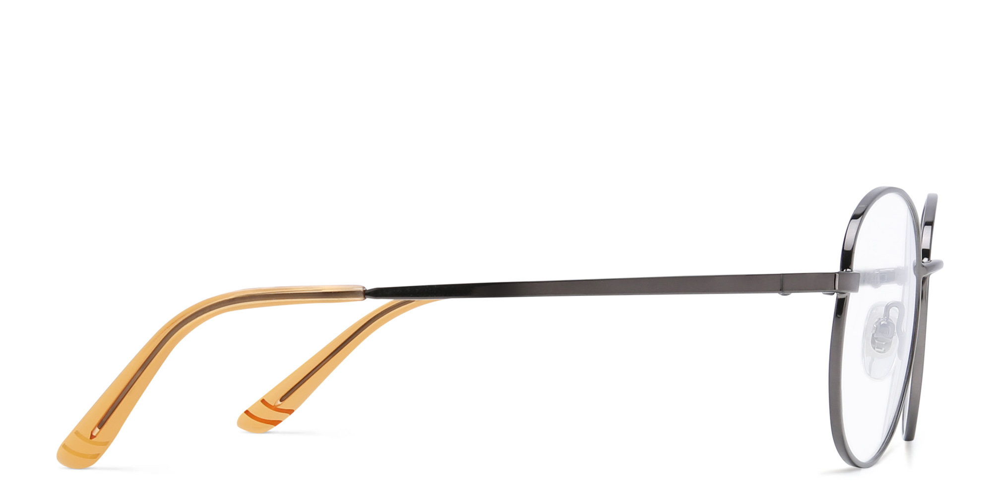 EYE'M Kids Round Eyeglasses in Grey – Product Photo 3